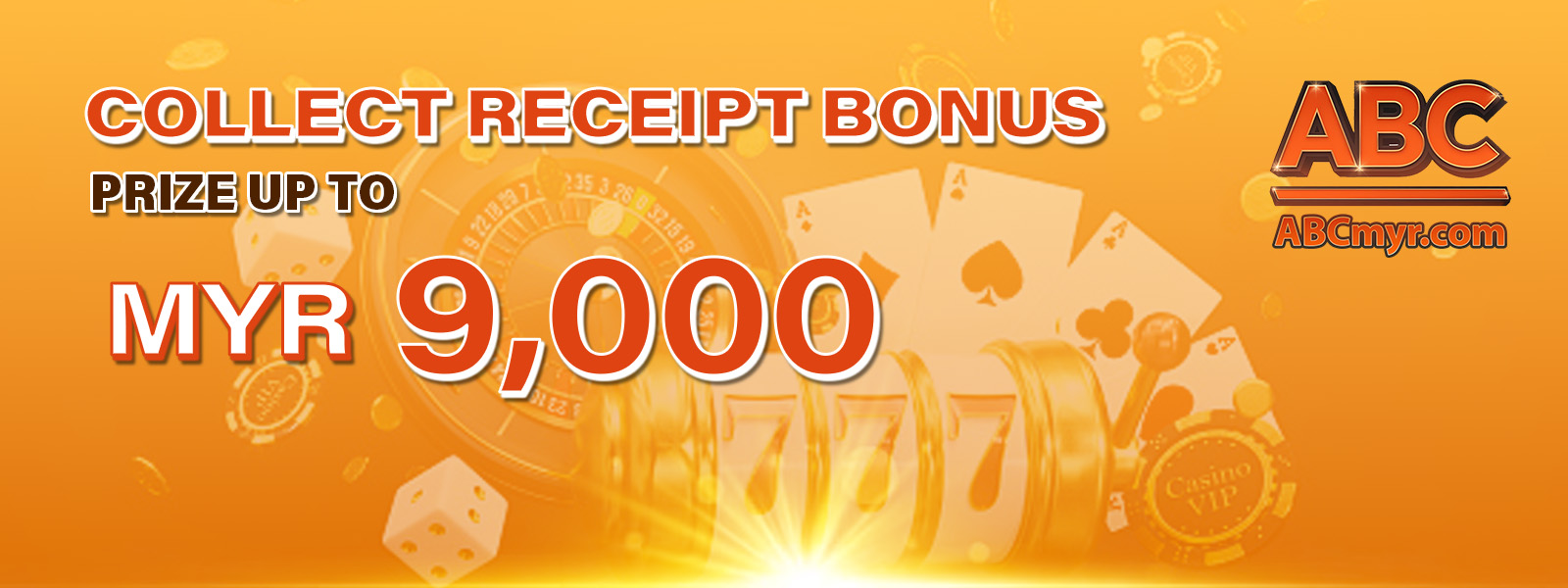 ABCMYR collect receipt bonus promotion