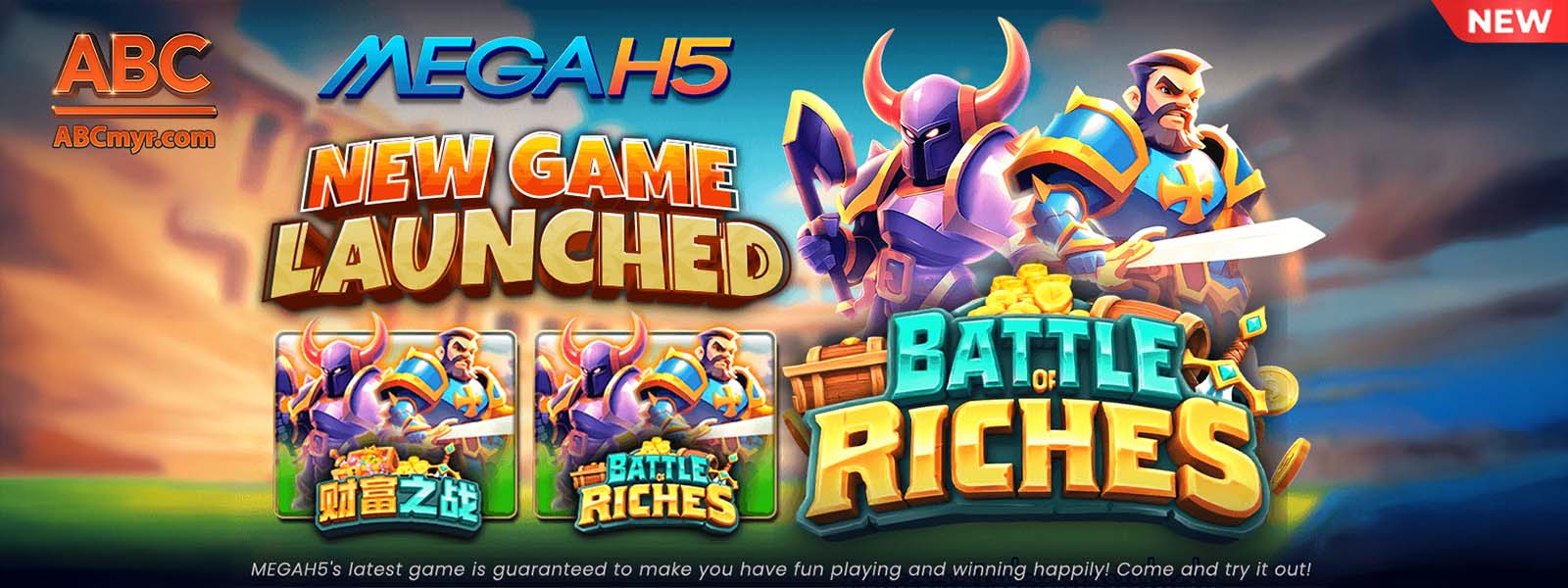 ABCMYR new game MEGAH5 promotion